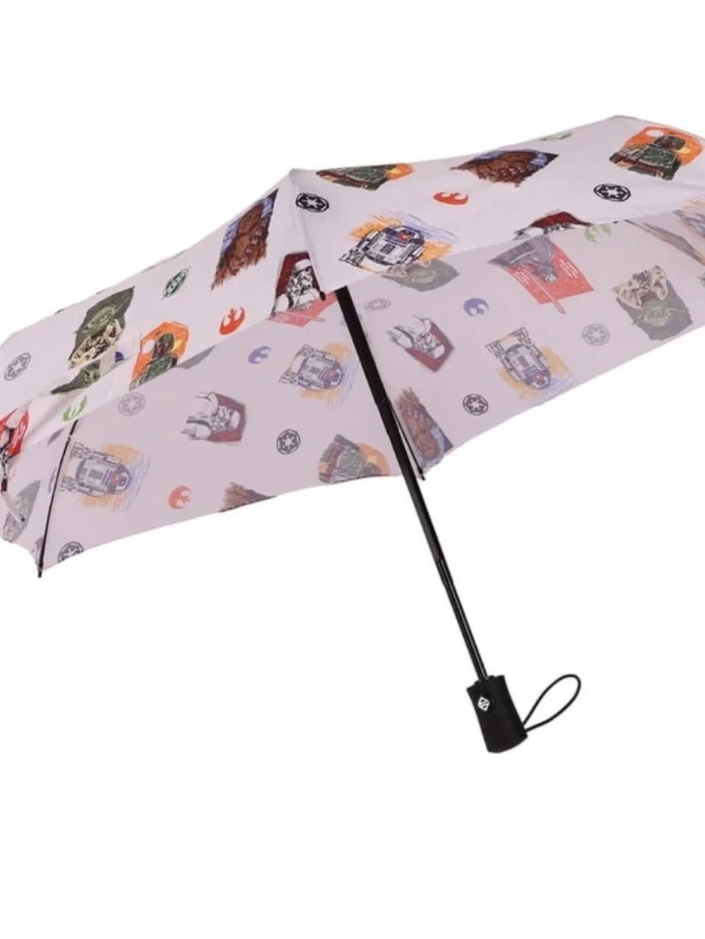 Star Wars Umbrella - White with Multicolor Character Icons